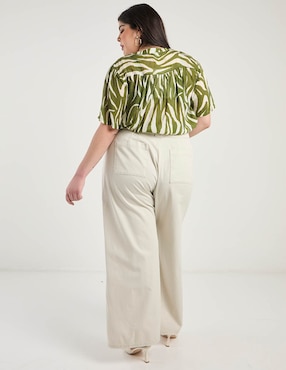 Pantalón relaxed Contempo Plus amplio para mujer