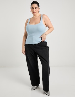 Blusa de tirantes Contempo Plus para mujer