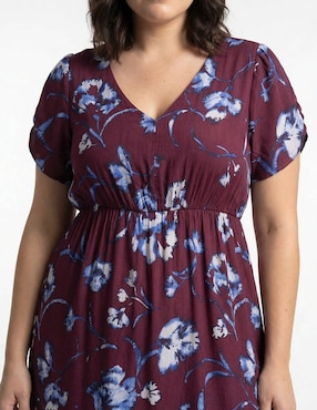 Vestido corto casual Contempo Plus para mujer