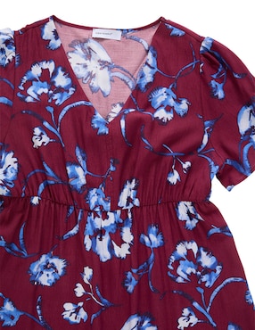 Vestido corto casual Contempo Plus para mujer