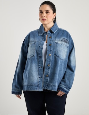 Chamarra denim Weekend Plus para mujer