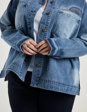 Chamarra denim Weekend Plus para mujer