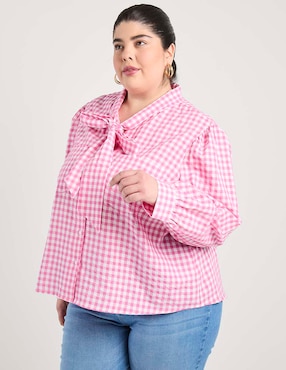 Blusa Weekend Plus manga larga para mujer