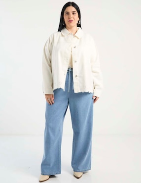 Chamarra denim Weekend Plus de mezclilla para mujer
