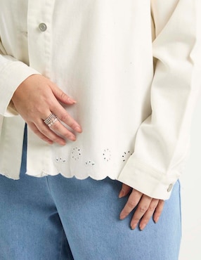 Chamarra denim Weekend Plus de mezclilla para mujer