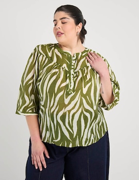 Blusa Weekend Plus manga 3/4 para mujer