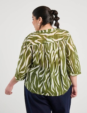 Blusa Weekend Plus manga 3/4 para mujer
