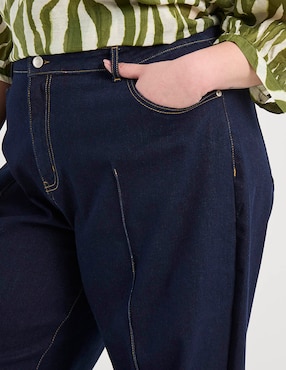 Jeans amplio a la cintura Weekend plus para mujer