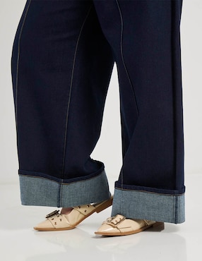 Jeans amplio a la cintura Weekend plus para mujer