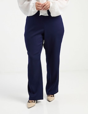 Pantalón relaxed Contempo Plus straight para mujer