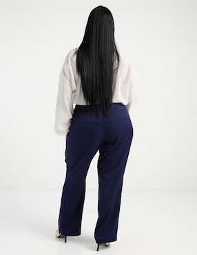 Pantalón relaxed Contempo Plus straight para mujer