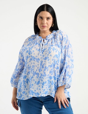 Blusa Weekend Plus manga 3/4 para mujer