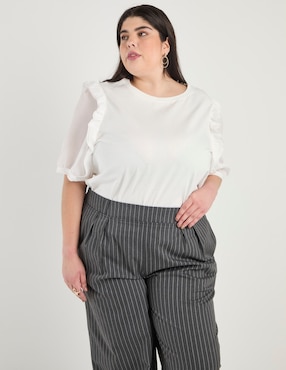 Blusa Weekend Plus manga al codo para mujer