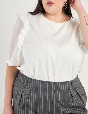 Blusa Weekend Plus manga al codo para mujer