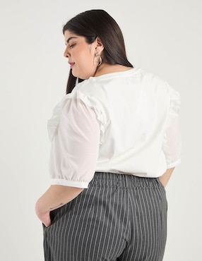 Blusa Weekend Plus manga al codo para mujer