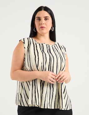 Blusa Contempo Plus manga corta para mujer