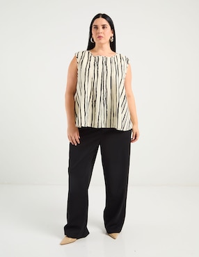 Blusa Contempo Plus manga corta para mujer