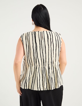 Blusa Contempo Plus manga corta para mujer