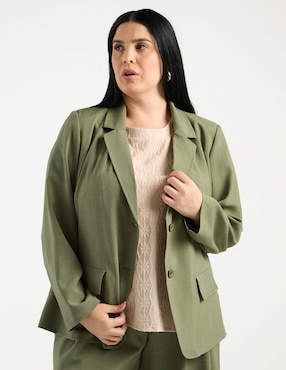 Saco casual Contempo Plus para mujer