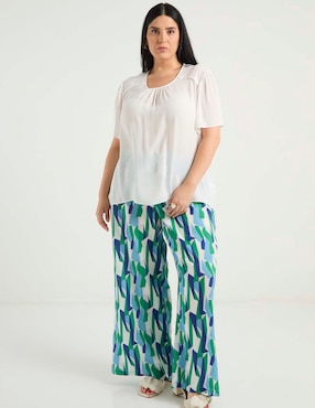 Pantalón relaxed Contempo Plus amplio para mujer