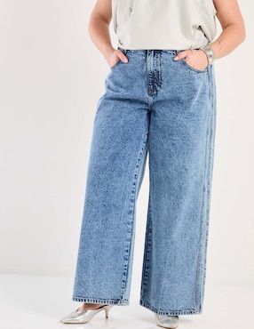 Jeans Amplio Weekend Plus corte cintura para mujer