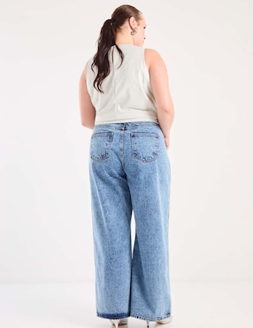 Jeans Amplio Weekend Plus corte cintura para mujer