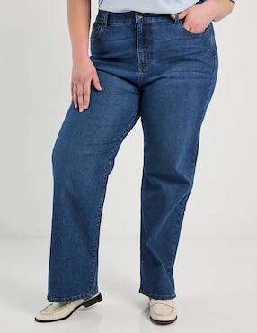 Jeans relaxed straigh cintura Weekend Plus para mujer