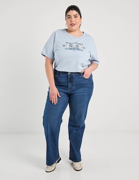 Jeans relaxed straigh cintura Weekend Plus para mujer