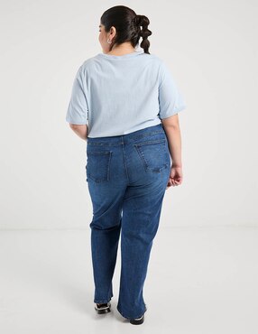 Jeans relaxed straigh cintura Weekend Plus para mujer