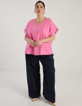Pantalón relaxed Weekend Plus wide leg para mujer