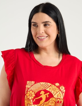 Playera manga corta Weekend Plus cuello redondo para mujer