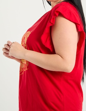 Playera manga corta Weekend Plus cuello redondo para mujer