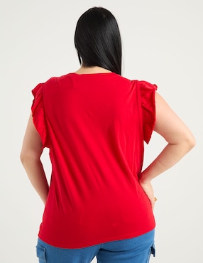 Playera manga corta Weekend Plus cuello redondo para mujer