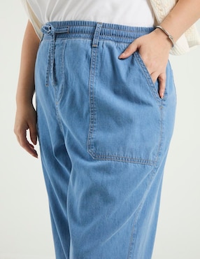 Jeans easy pant wide leg Weekend Plus para mujer