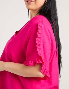 Blusa Contempo Plus manga al codo para mujer
