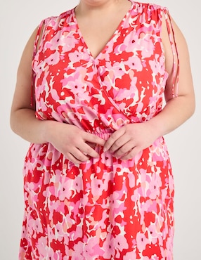 Vestido midi casual Contempo Plus para mujer