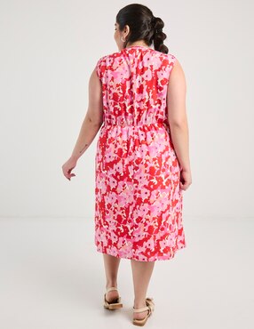 Vestido midi casual Contempo Plus para mujer