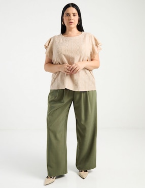 Blusa Contempo Plus manga corta para mujer