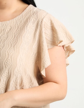 Blusa Contempo Plus manga corta para mujer