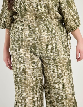 Pantalón coulotte Contempo Plus amplio para mujer