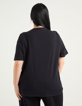 Playera manga corta Weekend Plus cuello V para mujer