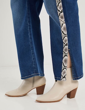 Jeans amplio cintura Contempo Plus para mujer