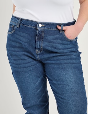 Jeans straight cintura Weekend Plus para mujer