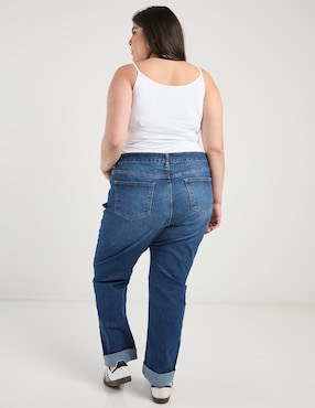 Jeans straight cintura Weekend Plus para mujer