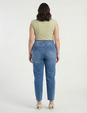Jeans straight cintura media Weekend Plus para mujer