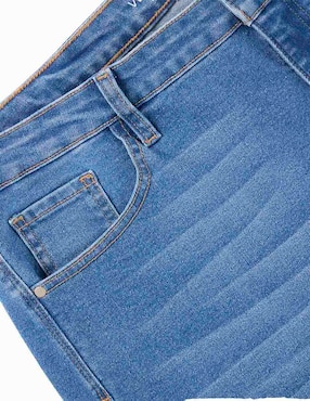 Jeans straight cintura media Weekend Plus para mujer