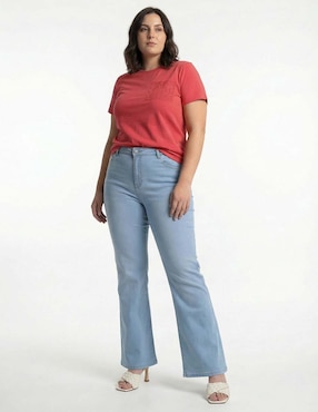 Jeans amplio cintura media Weekend Plus para mujer