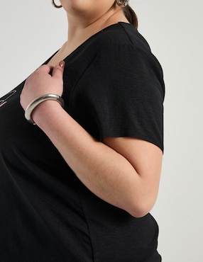 Blusa Contempo Plus manga corta para mujer