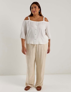 Blusa Contempo Plus manga 3/4 para mujer