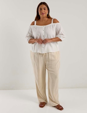 Blusa Contempo Plus manga 3/4 para mujer